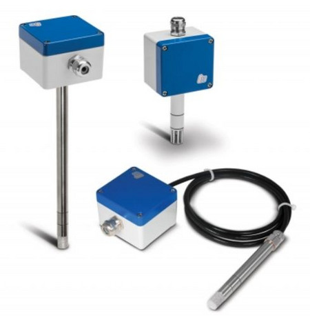 Eine Kombination aus Temperatursensor und Feuchtesensor. Die Baureihenbezeichnung ist  Baureihe GC-KC-ZC.