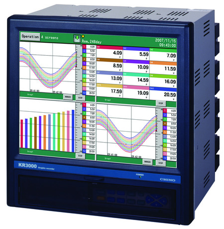 Mit diesem Bildschirmschreiber ist die multifunktionelle Datenaufzeichnung möglich. Messgerät mit hoher Präzision.