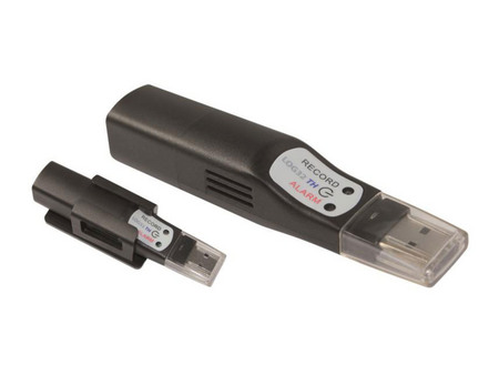 Datenlogger für Temperatur und Feuchte. Viel Speicherplatz für umfangreiche Messwertüberwachung.