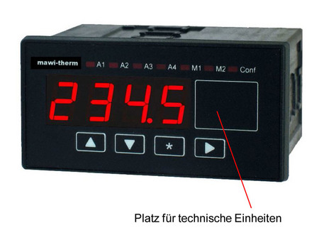 Einbauanzeiger: Dieses Messgerät ist eine wirtschaftliche und kostengünstige Lösung für anfallende Messaufgaben.