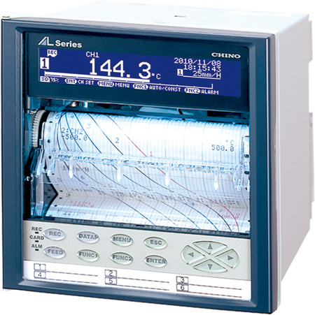 Mehrkanalpunktdrucker in verschiedenen Ausführungen. Die Messskala ist 6-fach analog belegt.  